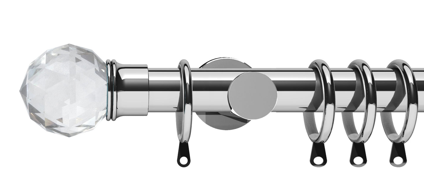 Integra Elements Capella 28mm Metal Curtain Pole - Fendow