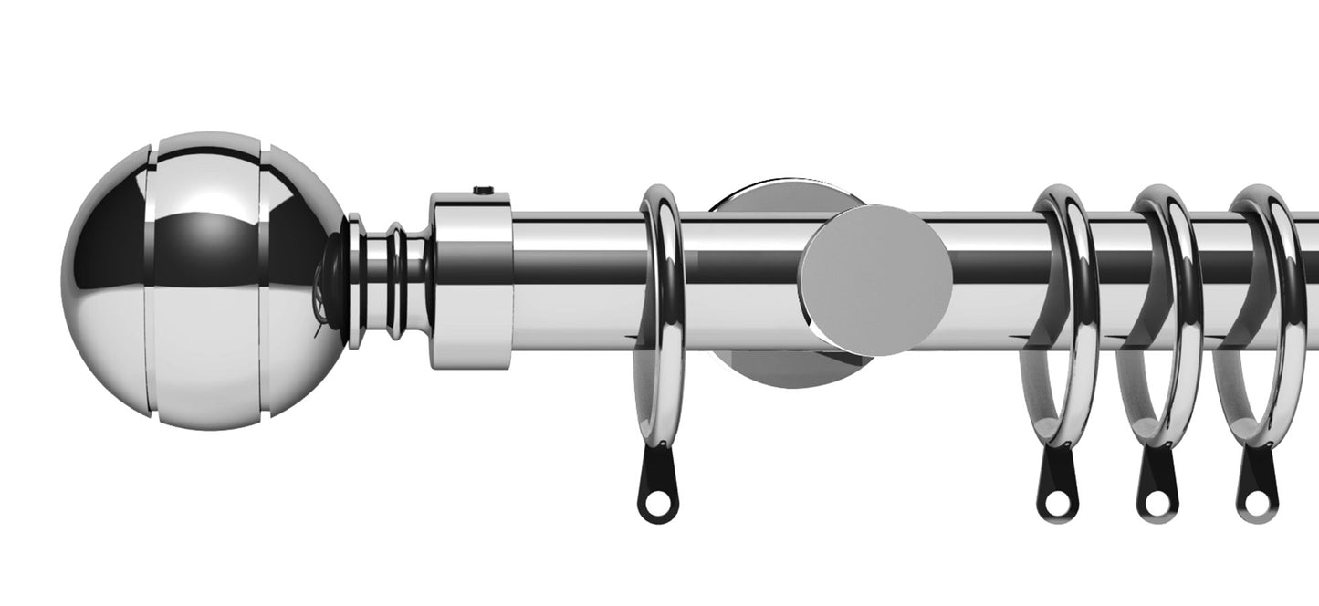 Integra Elements Lexington 28mm Metal Curtain Pole - Fendow