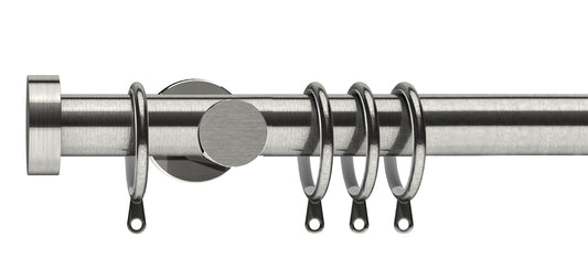 Integra Elements Stud 28mm Metal Curtain Pole - Fendow