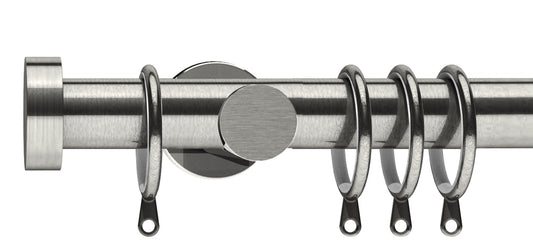 Integra Elements Stud 35mm Metal Curtain Pole - Fendow