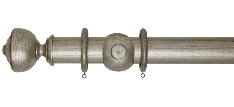 Rolls Museum Asher 35mm Wooden Curtain Pole - Fendow