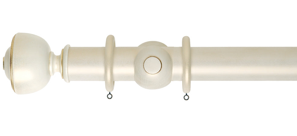 Rolls Museum Asher 35mm Wooden Curtain Pole - Fendow