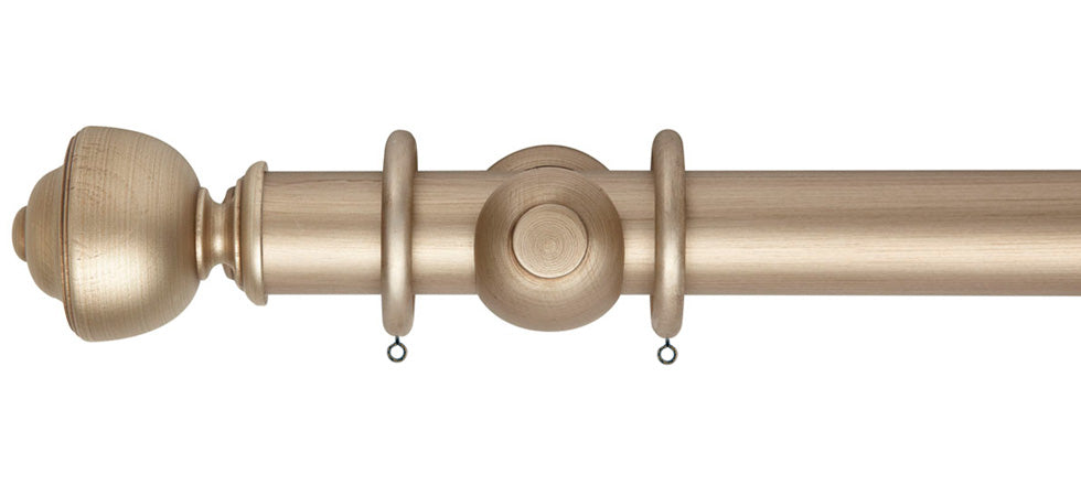 Rolls Museum Asher 35mm Wooden Curtain Pole - Fendow