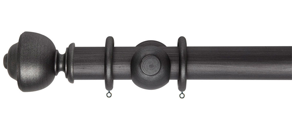 Rolls Museum Asher 35mm Wooden Curtain Pole - Fendow