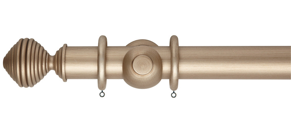 Rolls Museum Dune 35mm Wooden Curtain Pole - Fendow