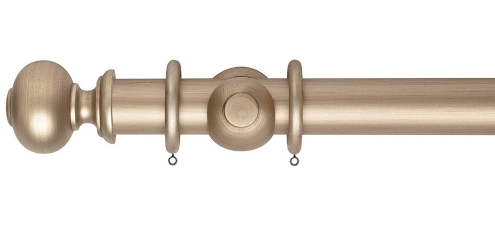 Rolls Museum Parham 35mm Wooden Curtain Pole - Fendow