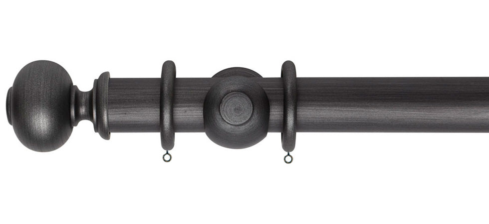 Rolls Museum Parham 35mm Wooden Curtain Pole - Fendow