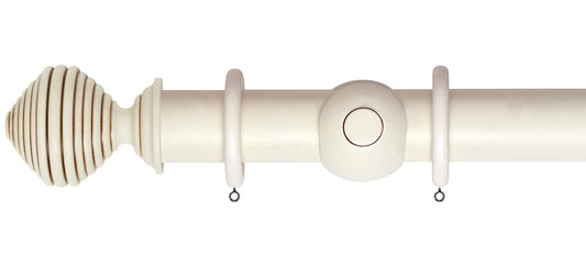 Rolls Museum Dune 45mm Wooden Curtain Pole - Fendow