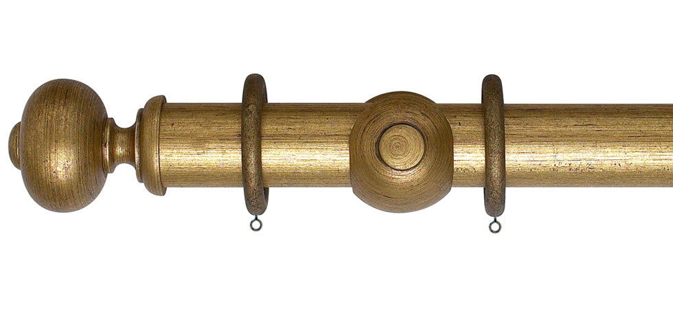 Rolls Museum Parham 45mm Wooden Curtain Pole - Fendow