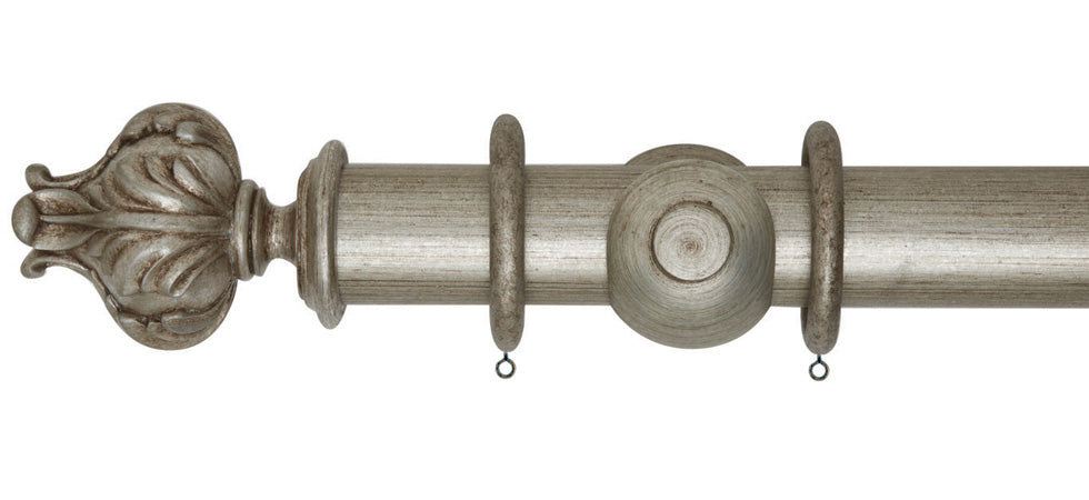 Rolls Museum Vienna 45mm Wooden Curtain Pole - Fendow