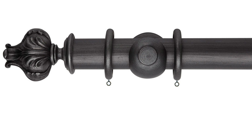 Rolls Museum Vienna 45mm Wooden Curtain Pole - Fendow