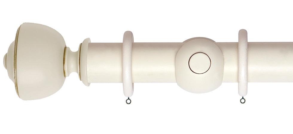 Rolls Museum Asher 55mm Wooden Curtain Pole - Fendow