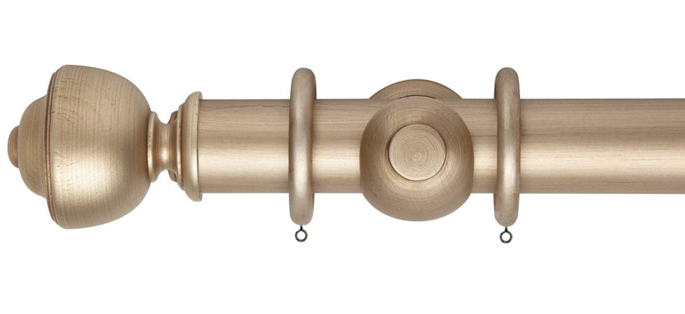 Rolls Museum Asher 55mm Wooden Curtain Pole - Fendow