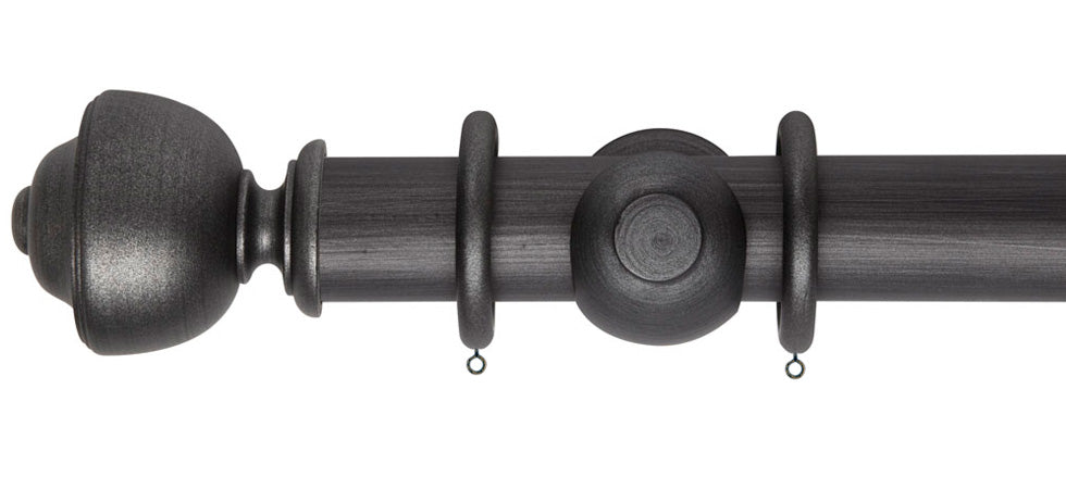 Rolls Museum Asher 55mm Wooden Curtain Pole - Fendow