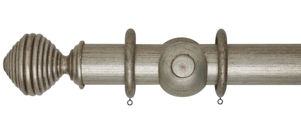 Rolls Museum Dune 55mm Wooden Curtain Pole - Fendow