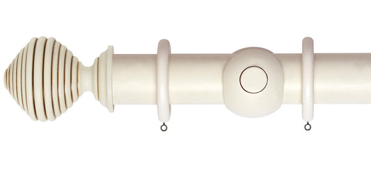 Rolls Museum Dune 55mm Wooden Curtain Pole - Fendow