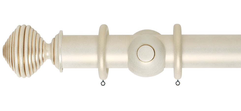 Rolls Museum Dune 55mm Wooden Curtain Pole - Fendow