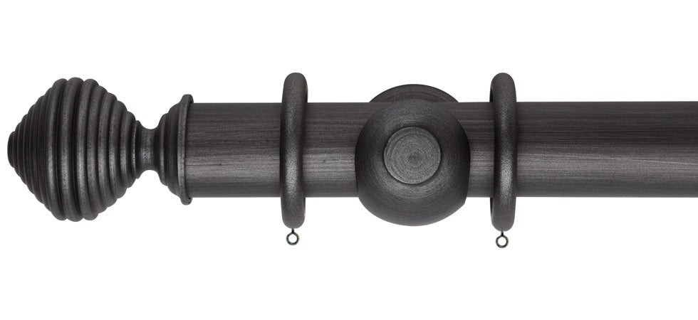 Rolls Museum Dune 55mm Wooden Curtain Pole - Fendow