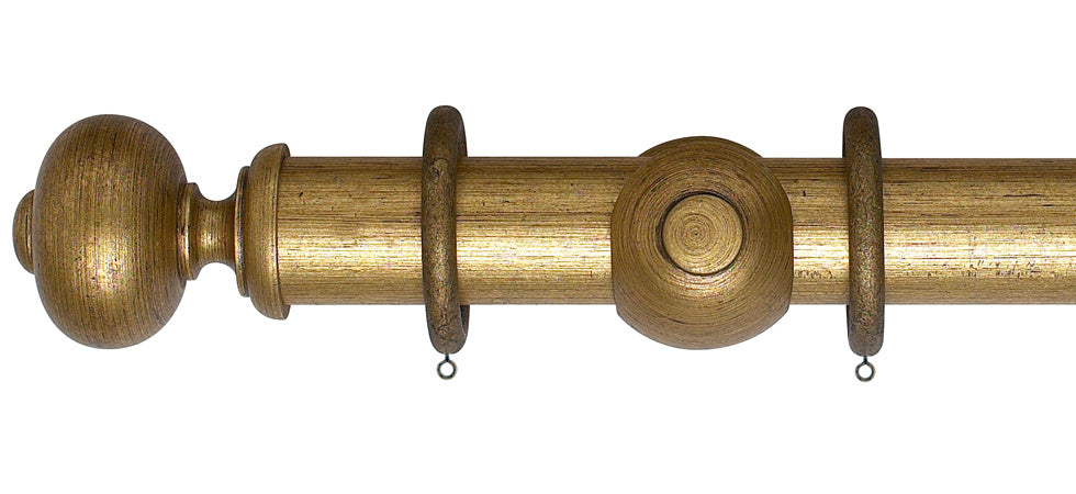 Rolls Museum Parham 55mm Wooden Curtain Pole - Fendow