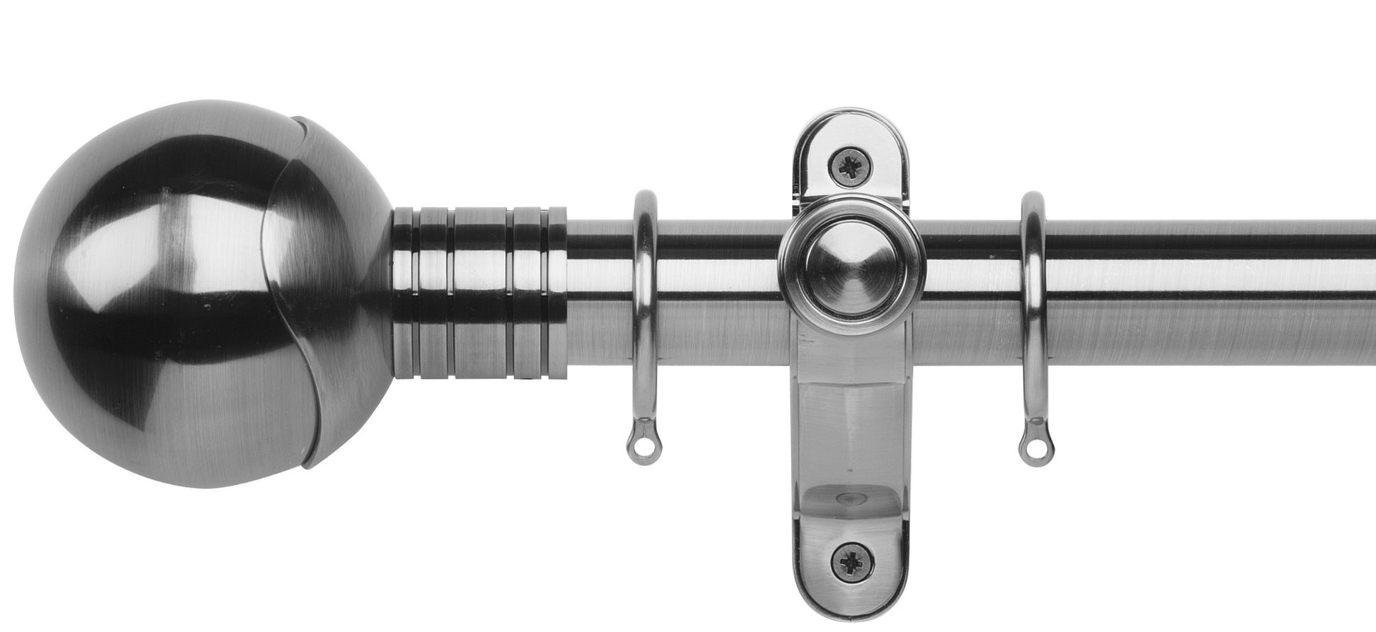 Rolls Galleria Metals Orb 35mm Metal Curtain Pole - Fendow