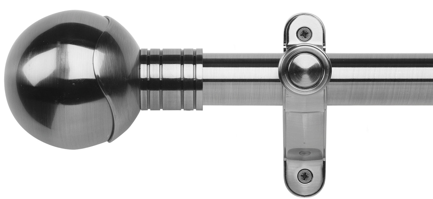 Rolls Galleria Metals Orb 50mm Metal Curtain Pole - Fendow