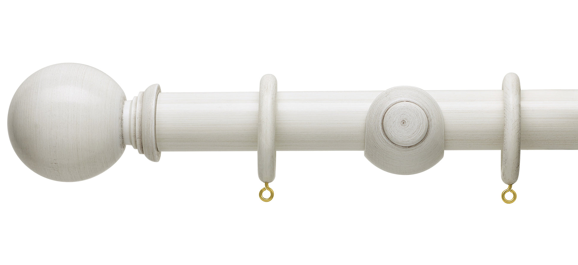 Hallis Origins Ball 35mm Wooden Curtain Pole - Fendow