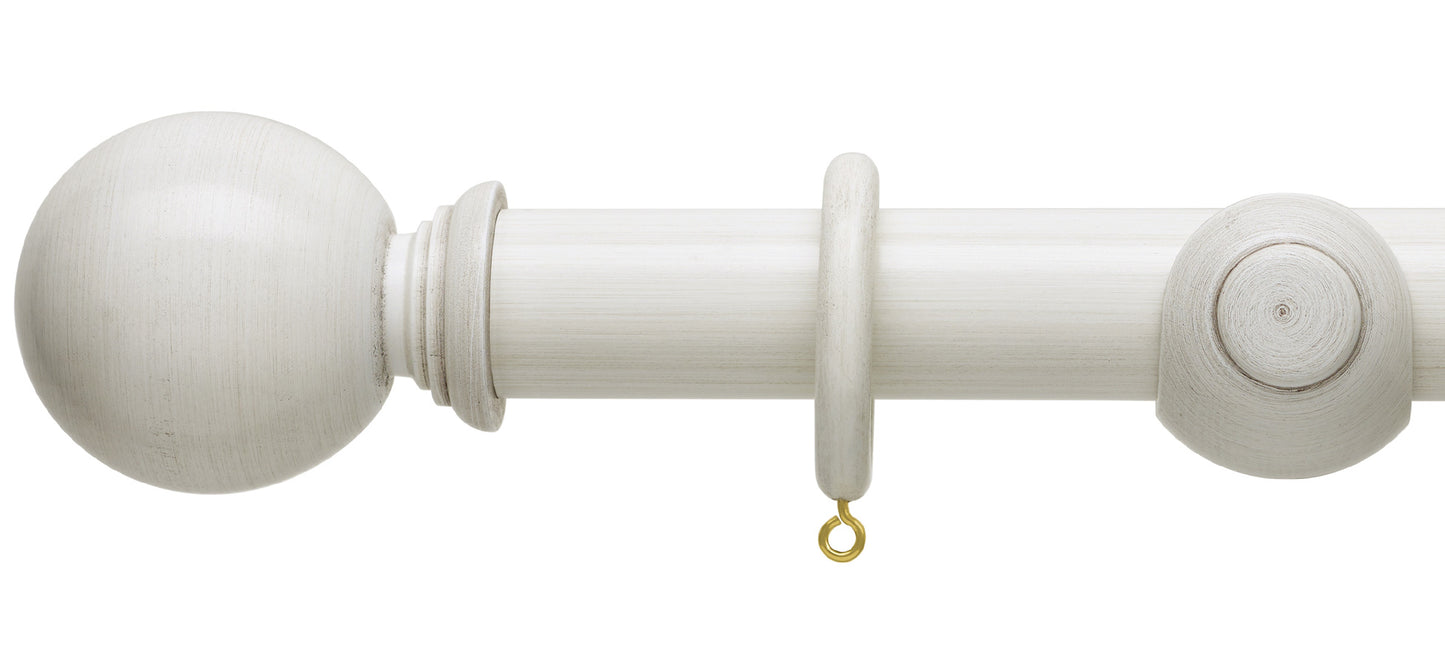 Hallis Origins Ball 45mm Wooden Curtain Pole - Fendow