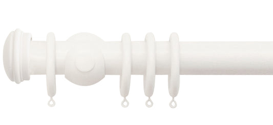 Jones Seychelles End Cap 40mm Wooden Curtain Pole - Fendow