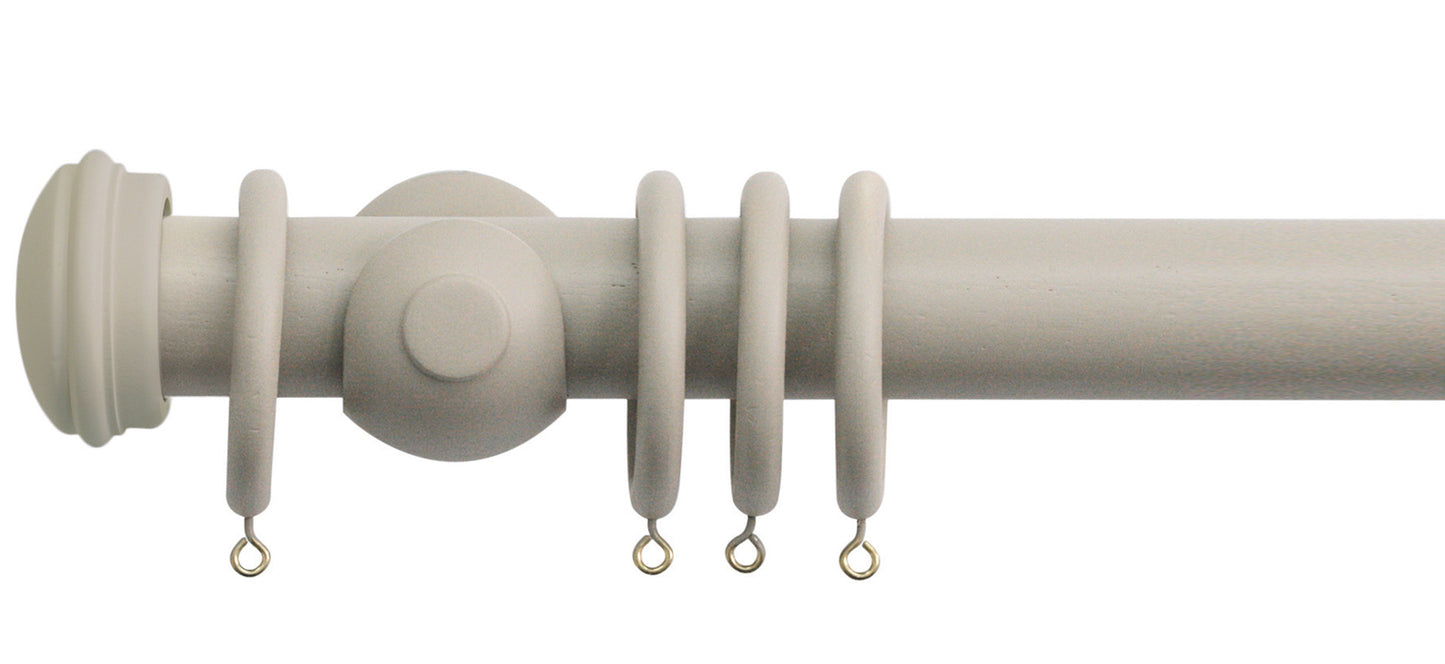 Jones Seychelles End Cap 40mm Wooden Curtain Pole - Fendow