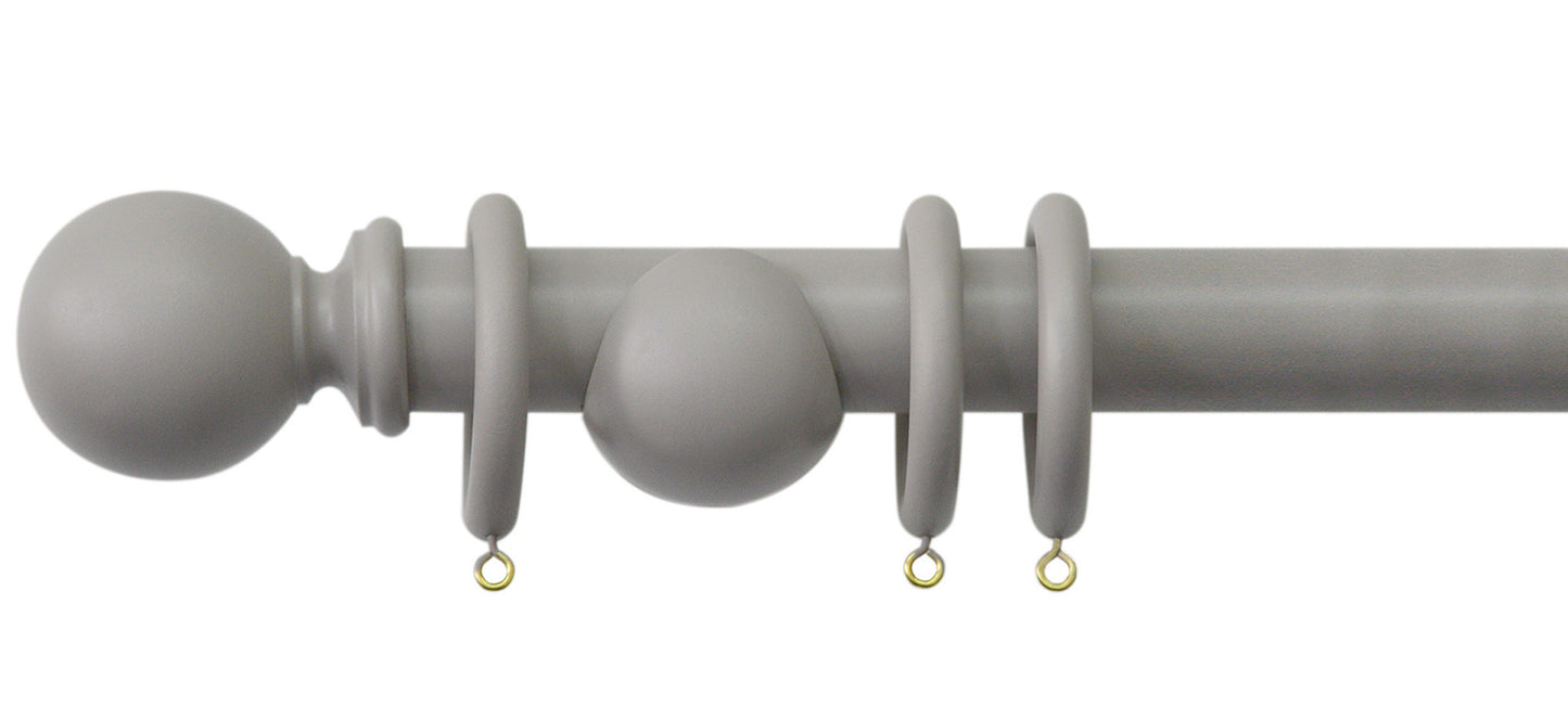 Jones Shore 35mm Wooden Curtain Pole - Fendow