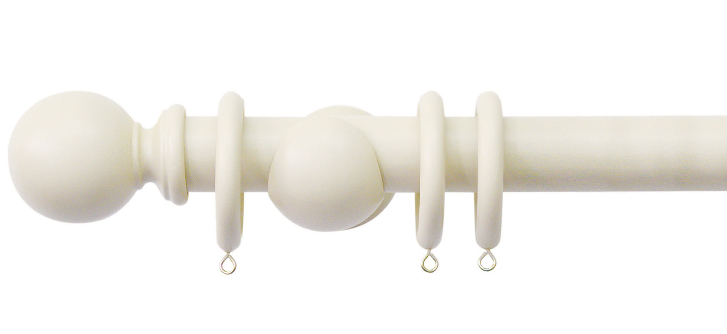 Jones Shore 35mm Wooden Curtain Pole - Fendow