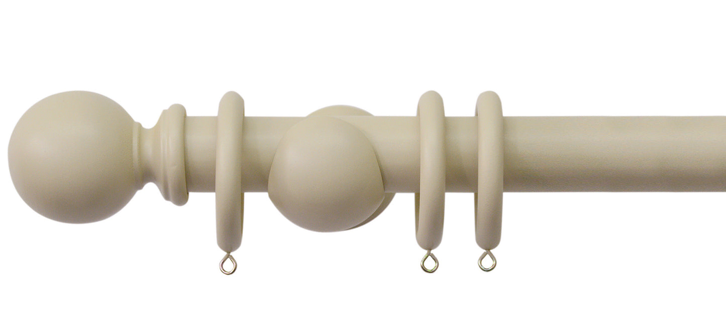 Jones Shore 35mm Wooden Curtain Pole - Fendow