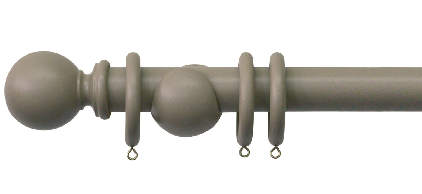 Jones Shore 35mm Wooden Curtain Pole - Fendow