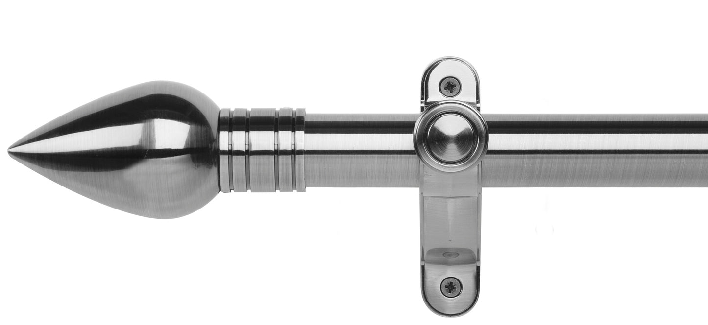 Rolls Galleria Metals Teardrop 35mm Metal Curtain Pole - Fendow