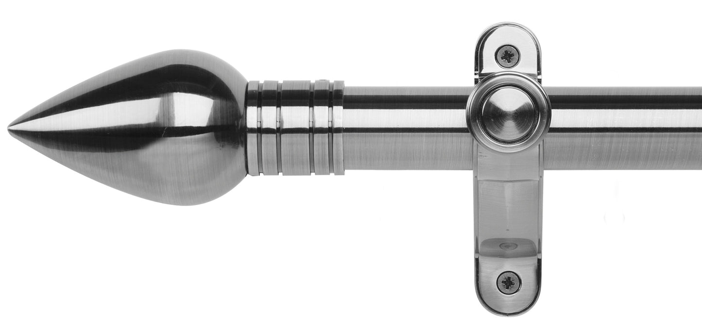 Rolls Galleria Metals Teardrop 50mm Metal Curtain Pole - Fendow