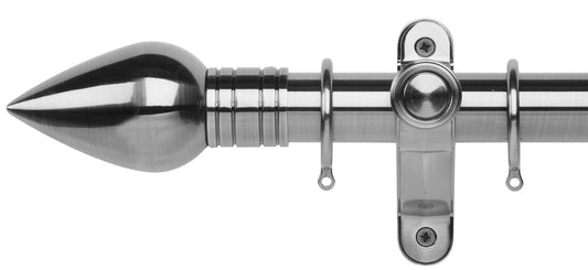 Rolls Galleria Metals Teardrop 50mm Metal Curtain Pole - Fendow